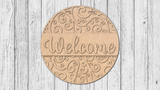 Welcome Flourish 2024 Door Hanger - DIY Unfinished Kit - Lvl 1