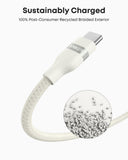 Anker USB-A to USB-C Cable (3 ft/6 ft, Upcycled-Braided)