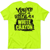 White Crayon - Safety Yellow T-Shirt