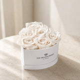 Baby Heart White Box | White Roses