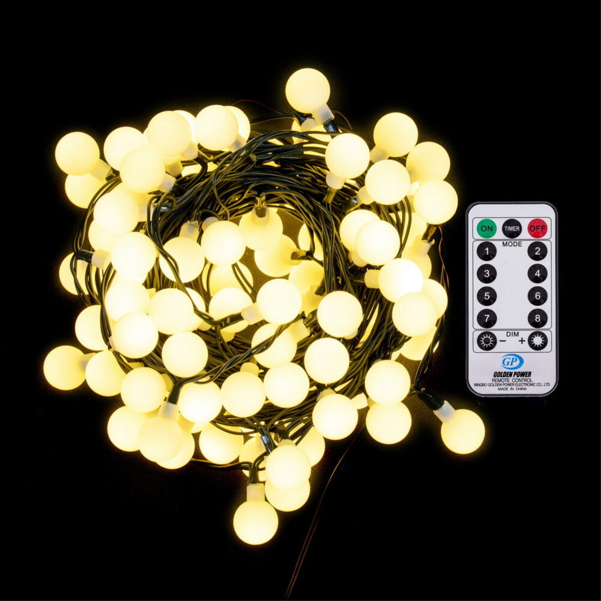 100Lt Ww Led Cherry Set 8F Gw 3''Sp 28'L