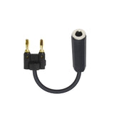 Prox Xc-Bnqf-Bk 6 Adapter Banana Black To 1/4 Ts-F High Performance Speaker Cable