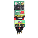 Prox Xc-Cmr6 6 Ft High Performance 3.5Mm 1/8 Mini Trs To Dual Rca-M Unbalanced Y-Cable