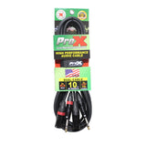 Prox Xc-Dsxm10 10 Ft. Balanced Dual 1/4 Trs-M To Dual Xlr3-M High Performance Audio Cable