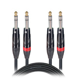 Prox Xc-Dtrs10 10 Ft. Balanced Dual 1/4 Trs-M To Dual 1/4 Trs-M High Performance Audio Cable