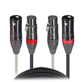 Prox Xc-Dxlr50 50' Ft High Performance Dual Xlr-M To Dual-F Xlr Audio Cable