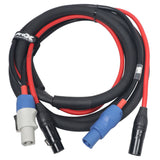 Prox Xc-Pwc14-Xlr10 10' Ft Dual 14Awg Powerkon To Dual Xlr Combo Link Jumper Cable