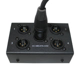 Prox Xc-Sbcat6-4Xm 4 Channel Xlr-M Cat6 Audio/Dmx Portable Snake Box