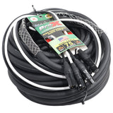 75' Ft High Performance Dual Xlr-M To Dual Xlr-F Audio Cable