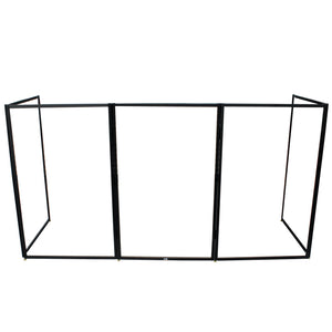 Prox Xf-5X3048B 5 Panel Black Frame Dj Facade W-Stainless Quick Release 180 Deg. Hinges