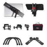 Prox X-Mobitcp20 Mobi Buddy Hands Free Tablet Mobile Device Clip Kit Dj Cellphone Holder Selfie Stick Table Stand Tripod Clamp A