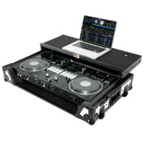 Prox Xs-Ddjrev7Wltwh Ata Flight Case For Pioneer Ddj-Rev7 Dj Controller With Laptop Shelf 1U Rack Space And Wheels - White Black