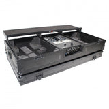 Prox Xs-Tmc1012Wltfbtlbl Flight Coffin Case For 12 Rane 72 Mixer And 2 Turntables In Battle Mode W/ Laptop Shelf And Wheels Bl