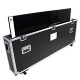 Universal Single Case For One 55 Inch To 70 Inch Flat Panel Monitor Led Tv W/ Low Profile Wheels