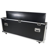 Universal Single Case For One 55 Inch To 70 Inch Flat Panel Monitor Led Tv W/ Low Profile Wheels