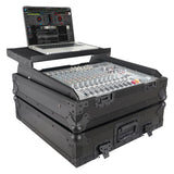 10U Top Mount 19'' Slanted Black On Black Mixer Case