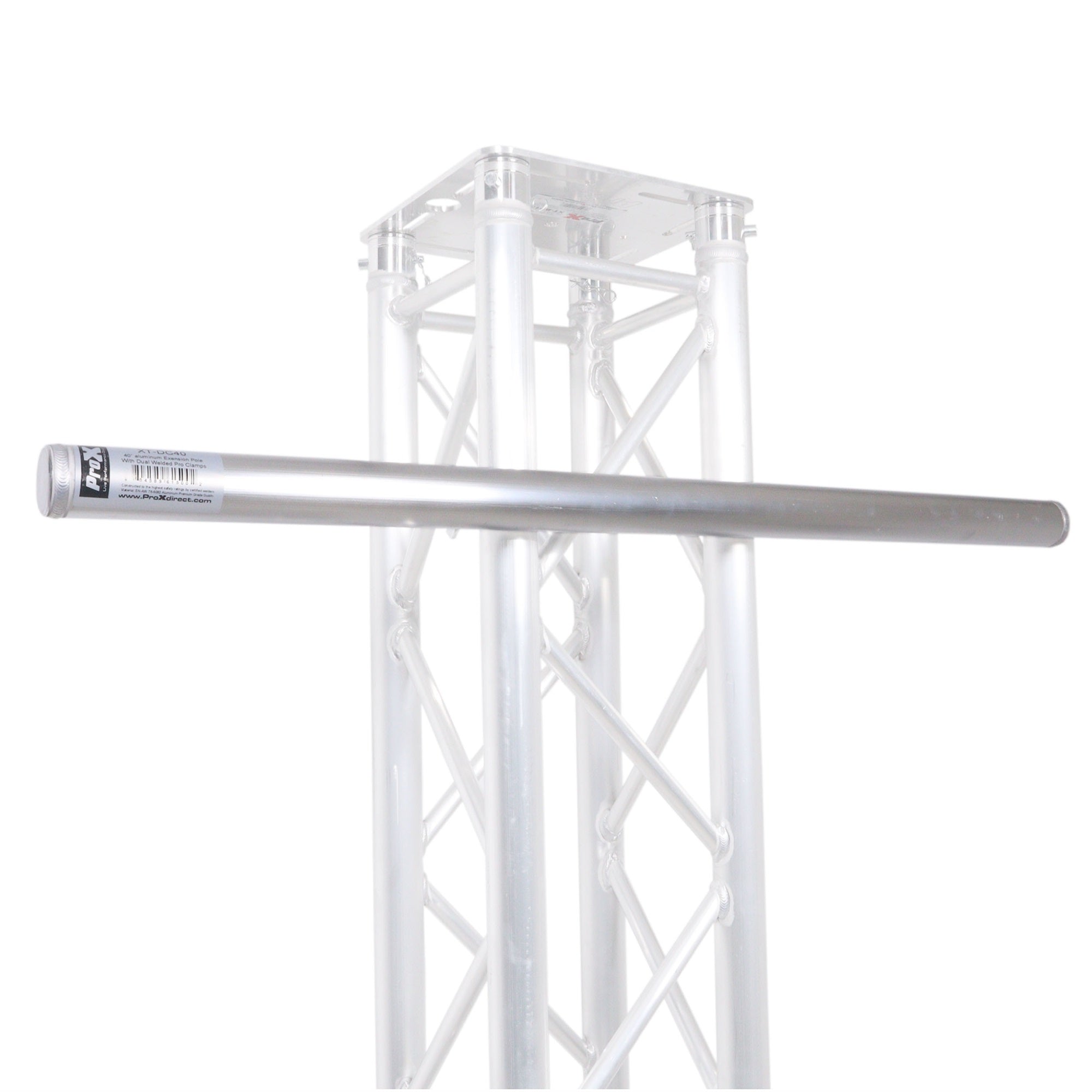 Prox Xt-Dc40 40'' Aluminum Extension Pole With Dual Welded Pro Clamps