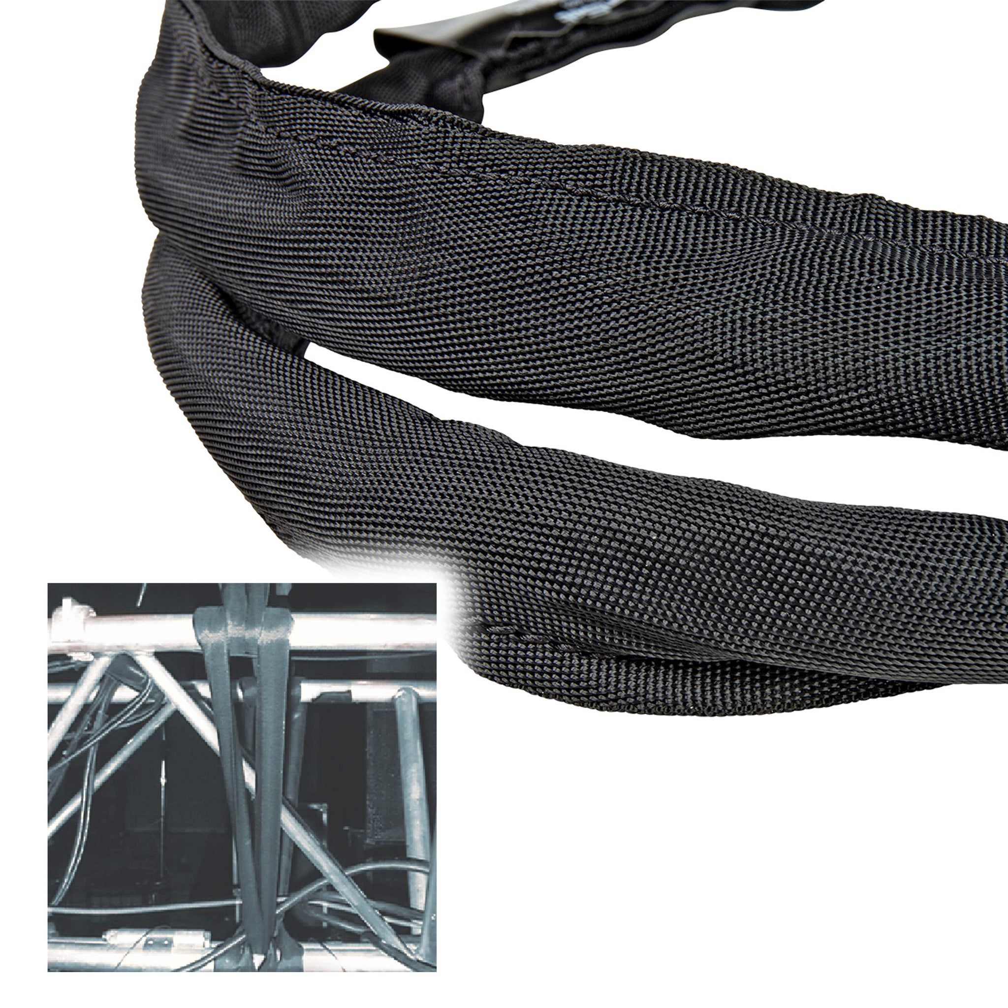 9Ft Spanset Slings Truss Rigging Steeltex Round Stage With Aircraft Steel Cable Inside - Made In Usa