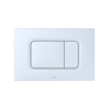 TOTO Dual Flush Rectangle Push Button Plate for Select DuoFit InWall Tank Unit, White Matte YT920#WH