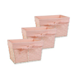 Dii Chicken Wire Small Basket (Set Of 3) Antique White - Blush