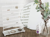 Dii Earring Stand With Tray White