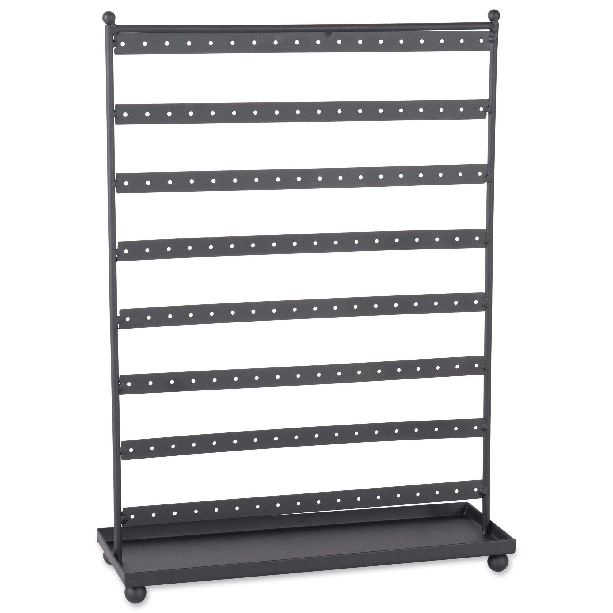 Dii Earring Stand With Tray Black