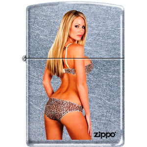 207Ci006512 - Zippo Procut 207 Street Chrome Lady In Leopard