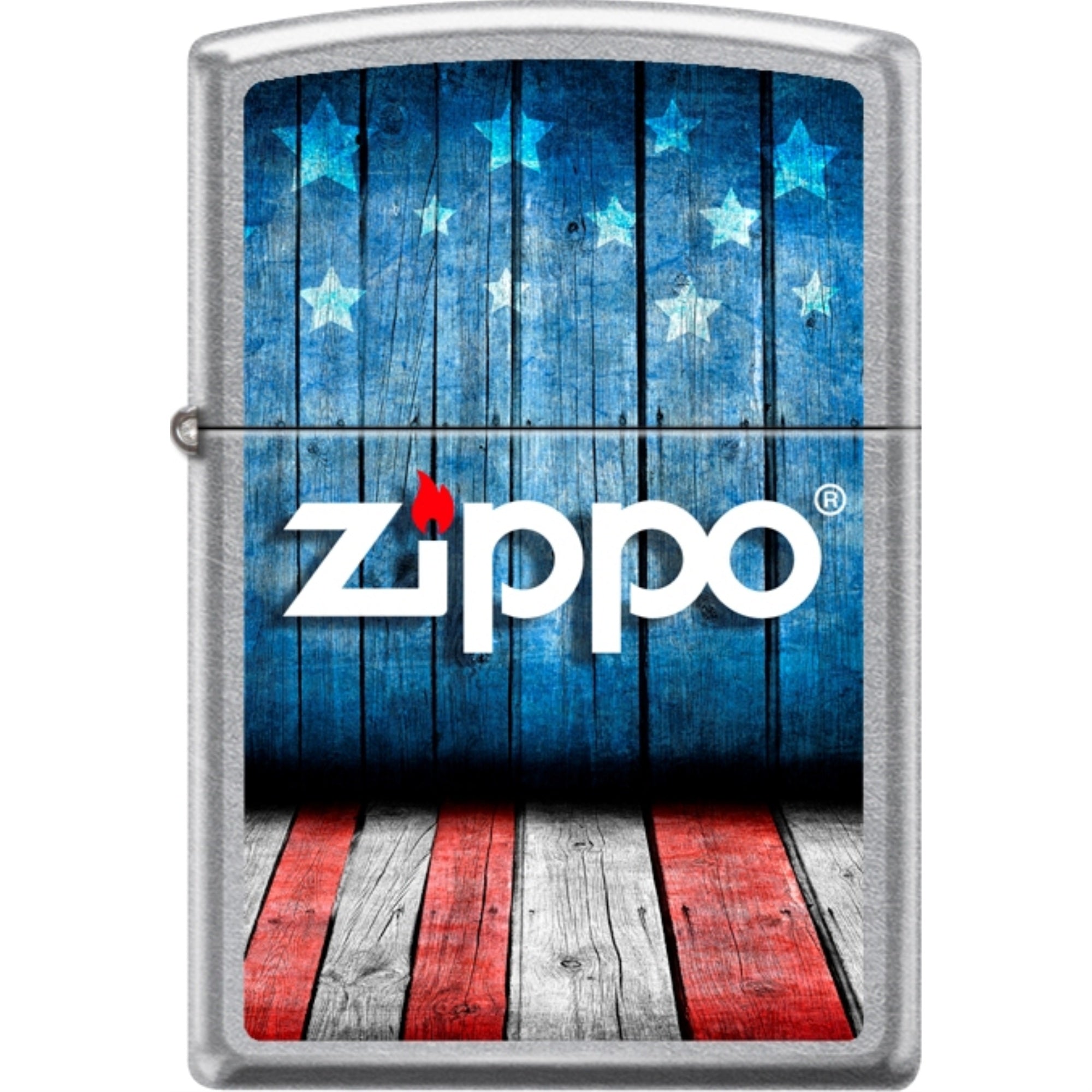 207Ci018433 - Zippo Procut Street Chrome Usa Stage Logo