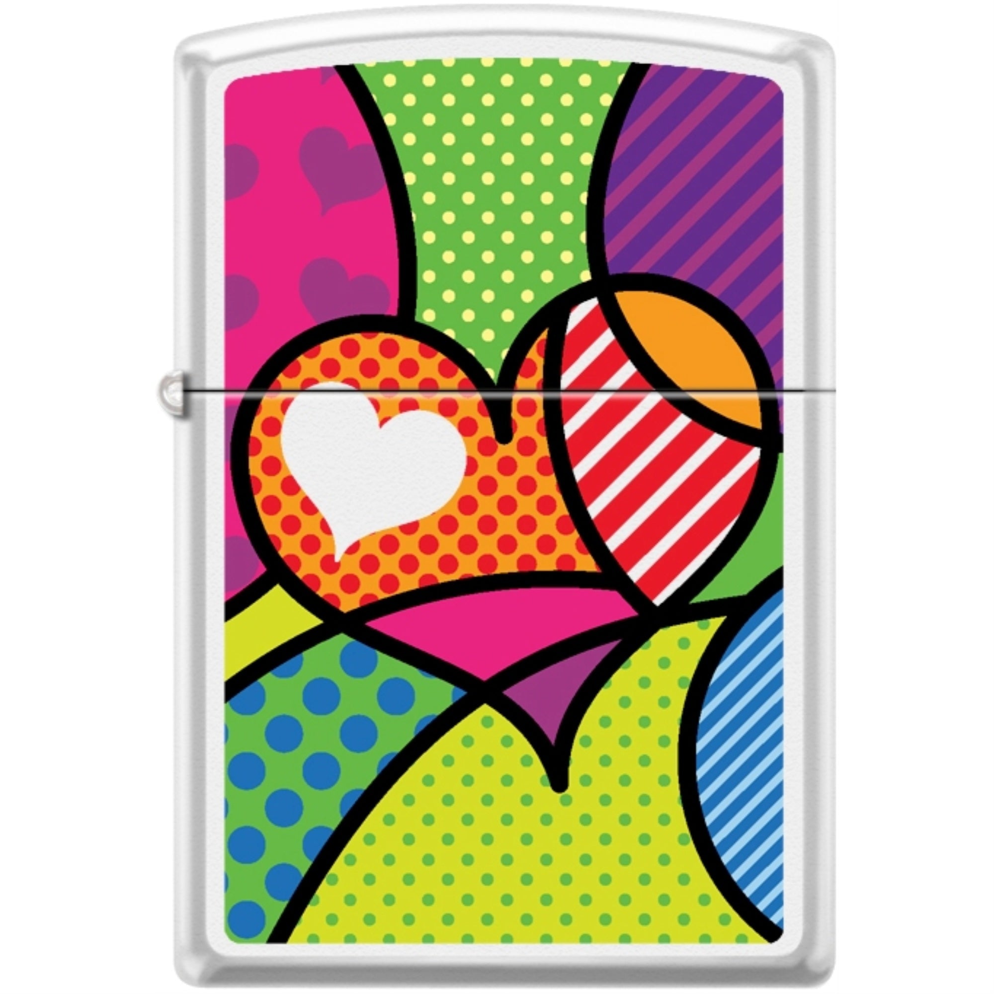 214Ci403610 - Zippo Procut Funky Heart White Matte
