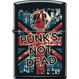 218Ci018424 - Zippo Procut Black Matte Punks Not Dead