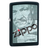 28300 - Zippo Founders Face Black Matte