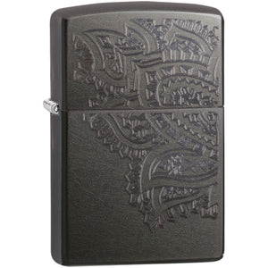 29431 - Zippo Shadowy Gray Iced Paisley