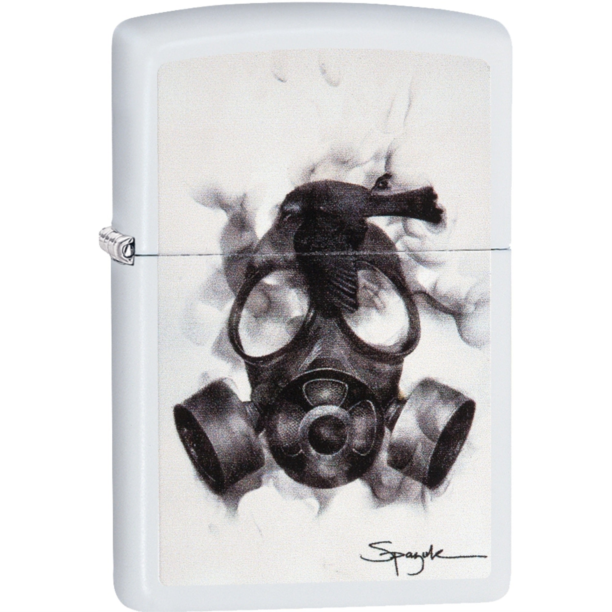 29646 - Zippo Steven Spazuk Gas Mask White Matte