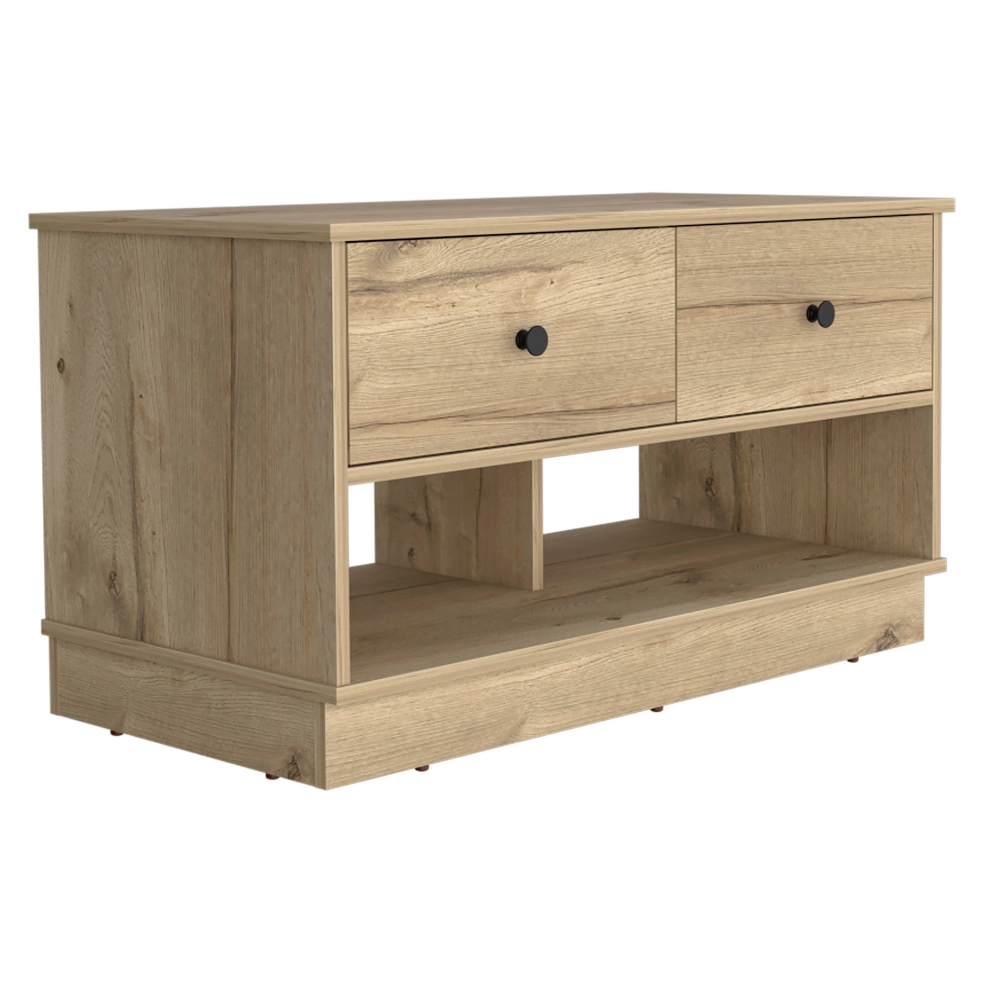 Hamilton Storage Bench -Living Room -Light Oak