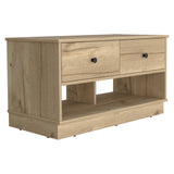 Hamilton Storage Bench -Living Room -Light Oak