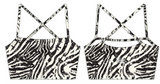Cross Back Sports Bra | Zebra Ops