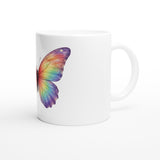 Rainbow Butterfly 11oz Ceramic Mug