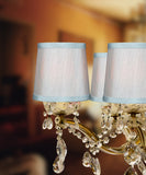 6"W x 5"H Set of 6 Gray Drum Chandelier Clip-On Lampshade