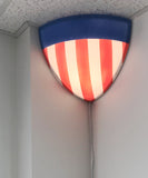 16"W Beacon Triangle Corner Light Plug-In Cord USA Design by Home Concept
