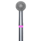 DIAMOND NAIL DRILL BIT, "BALL", RED, HEAD DIAMETER 5MM (FA01R050) - STALEKS™