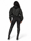 Leather Bomber Jacket