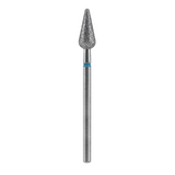 STALEKS - Diamond nail drill bit, "Pointed Pear", blue, EXPERT 5/12 mm (FA100B050/12)