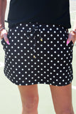 After Dark Polka Dot Skort