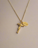 Miraculous Medal and Crucifix Necklace