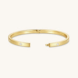Gold Filled Diamond Bangle