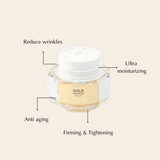 Gold Infusion Face Cream for Dull, Mature Skin – Brightening & Firming, Nut-Free