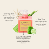 Hydrating Face Wash for Sensitive, Dry Skin – Non-Stripping with Aloe & Cucumber, Gluten-Free