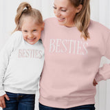 Besties Embroidered Matching Sweatshirts and Kids Outfits