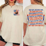 Dazed and Confused Ginny Stroud 4th of July T-Shirt – Two-Sided Retro 70s Cult Film Unisex Graphic Tee
