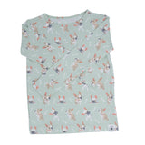 Mint Frenchie Puppy Big Kid Pajama